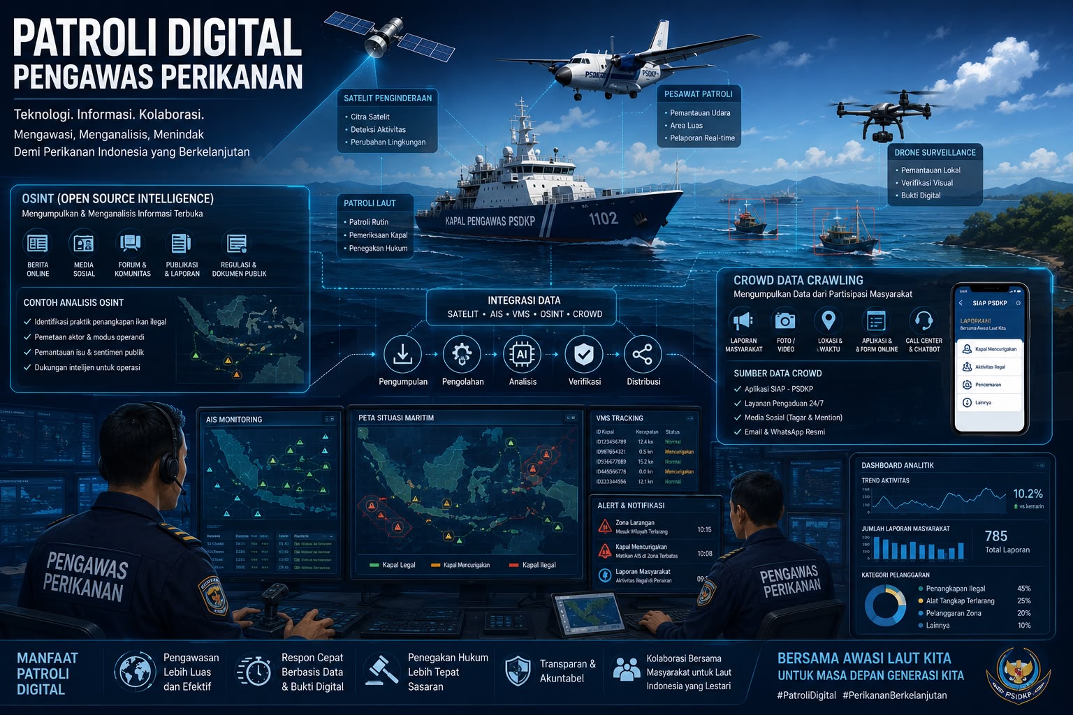 Patroli di Samudra Digital: Sudah Perlukah Pengawas Perikanan Masuk ke Dark Web?